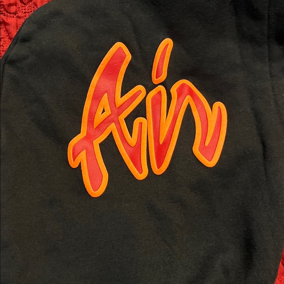 Jordan Boy’s Black Hoodie with Orange and Blue Accents - Picture 9 of 12